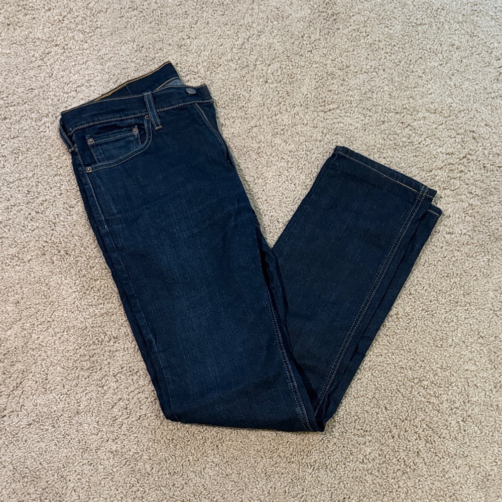 Levi's Men's Dark Blue Straight Jeans